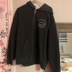 THICK FLEECE CHAMPION QUARTER ZIP HOODIE